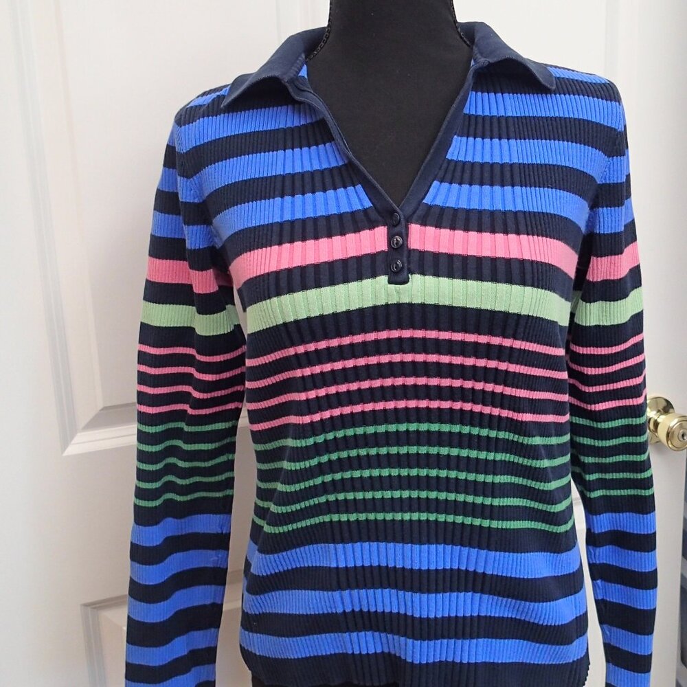 Jones New York Sport Women's Stripped Sweater Size Medium